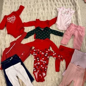 Baby girl Christmas outfits.